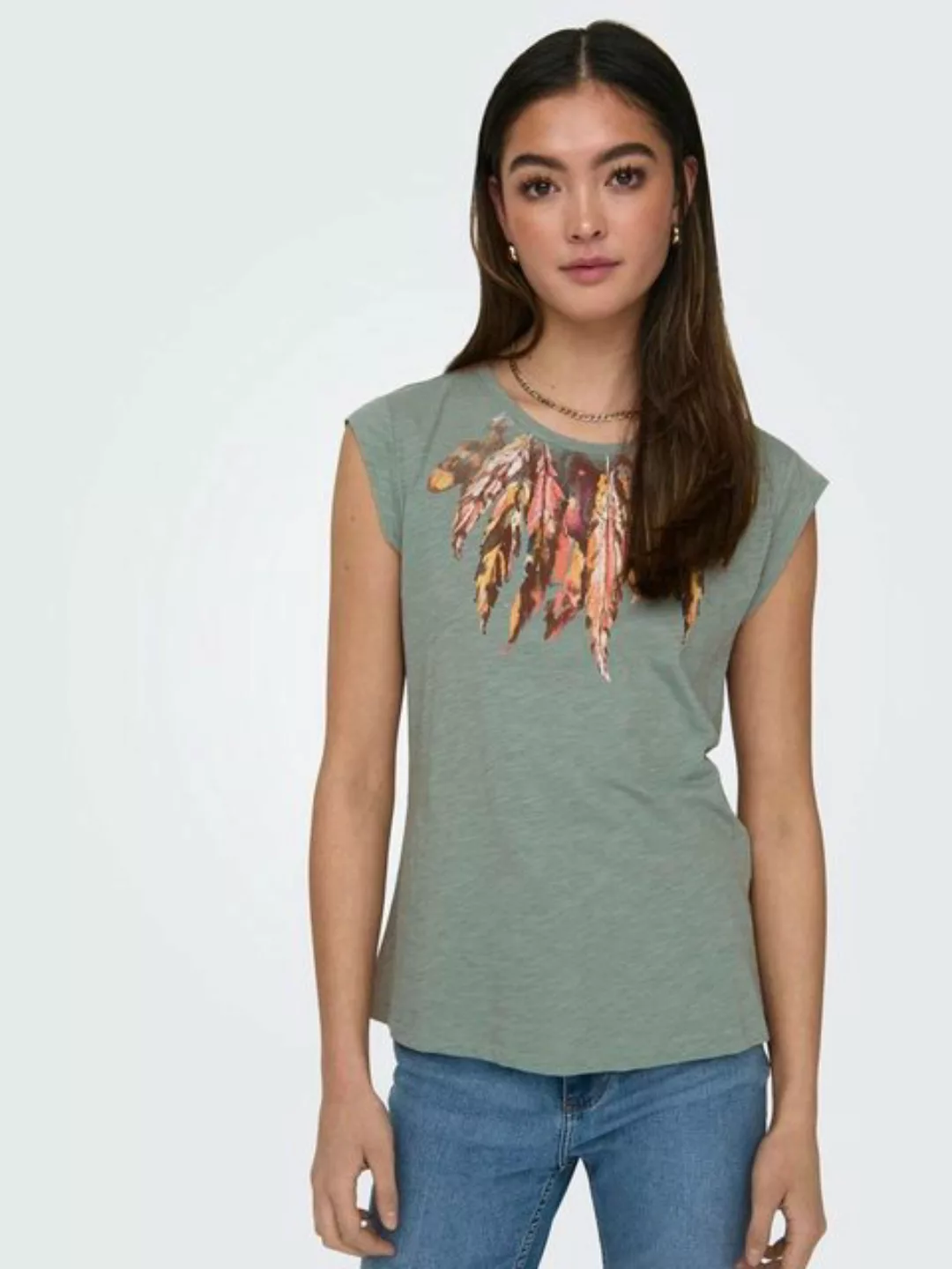 ONLY Kurzarmshirt FEEL/FEATHERS TOP BOX CS JRS günstig online kaufen