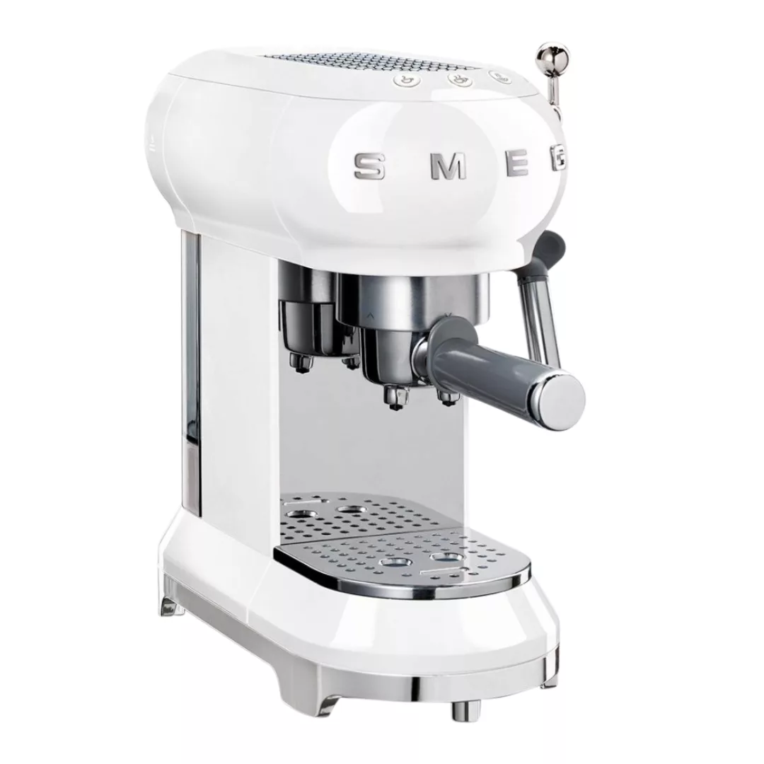 Smeg - ECF01 Espresso Kaffeemaschine mit Siebträger - weiß/lackiert/BxHxT 3 günstig online kaufen