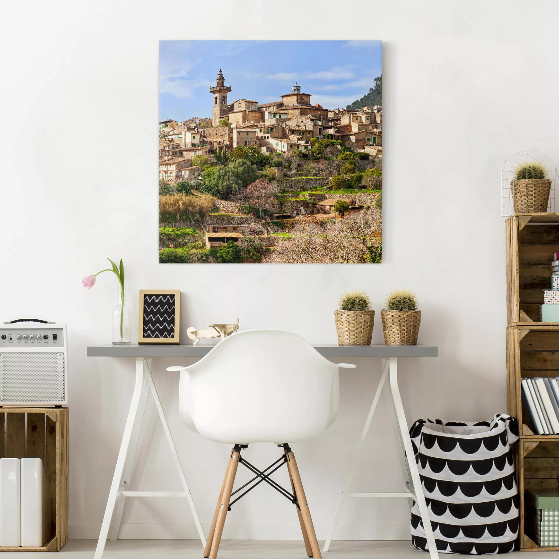 Leinwandbild Architektur & Skyline - Quadrat Rural Valldemossa günstig online kaufen