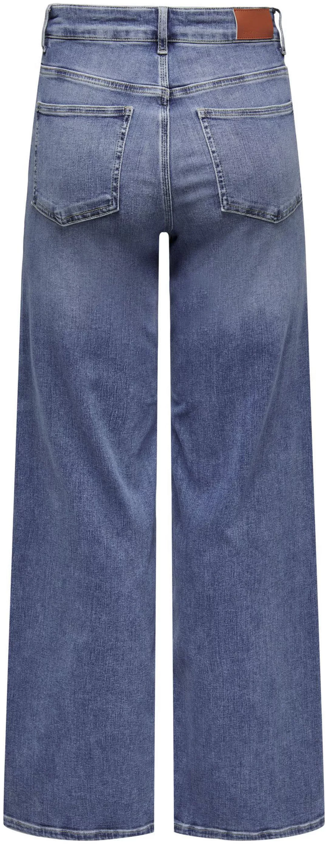 Only Damen Jeans ONLMADISON BLUSH HW WIDE Blau - Medium Blue Denim günstig online kaufen