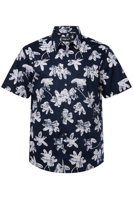 Men Plus Kurzarmhemd Men+ Hemd Halbarm Kentkragen floraler Print günstig online kaufen