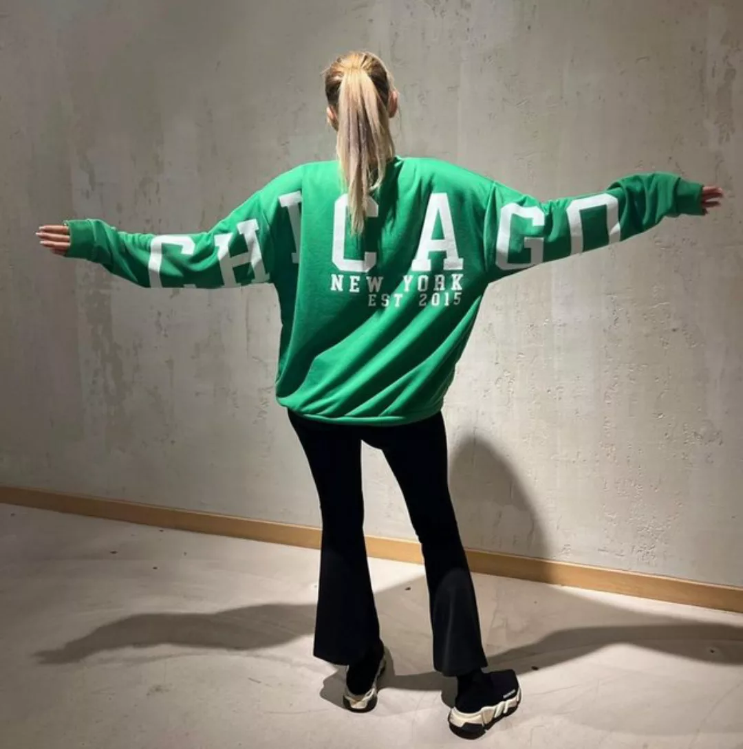 Worldclassca Longsweatshirt Worldclassca Oversized Sweatshirt CHICAGO Langa günstig online kaufen