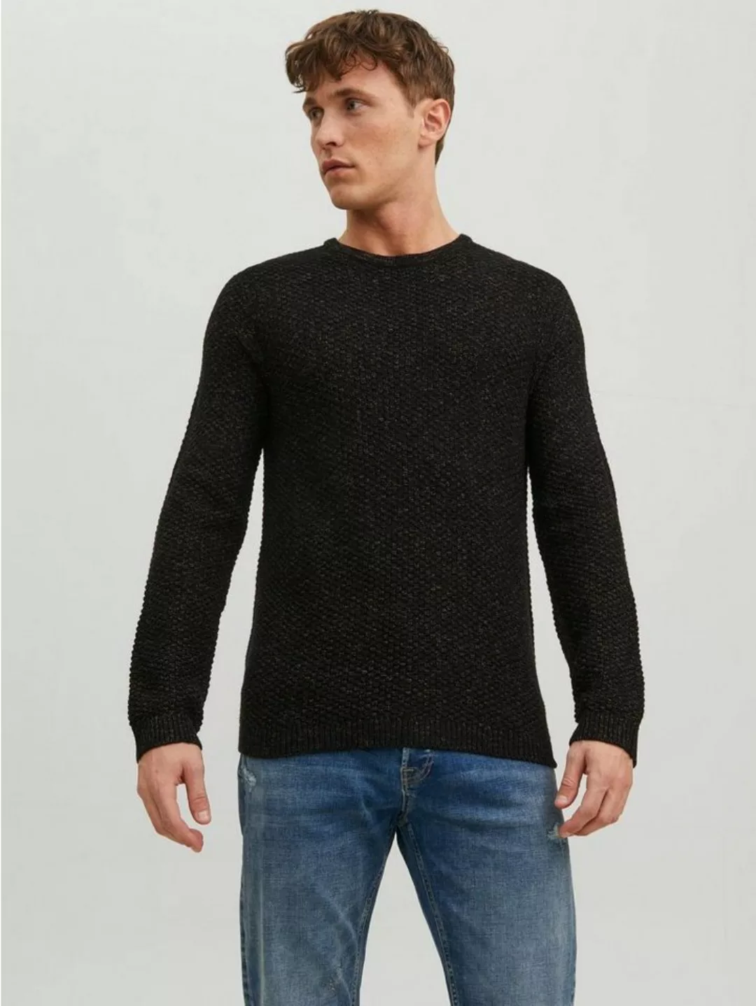 Jack & Jones Strickpullover Langarm Grobstrick Pullover Rundhals Sweater JJ günstig online kaufen