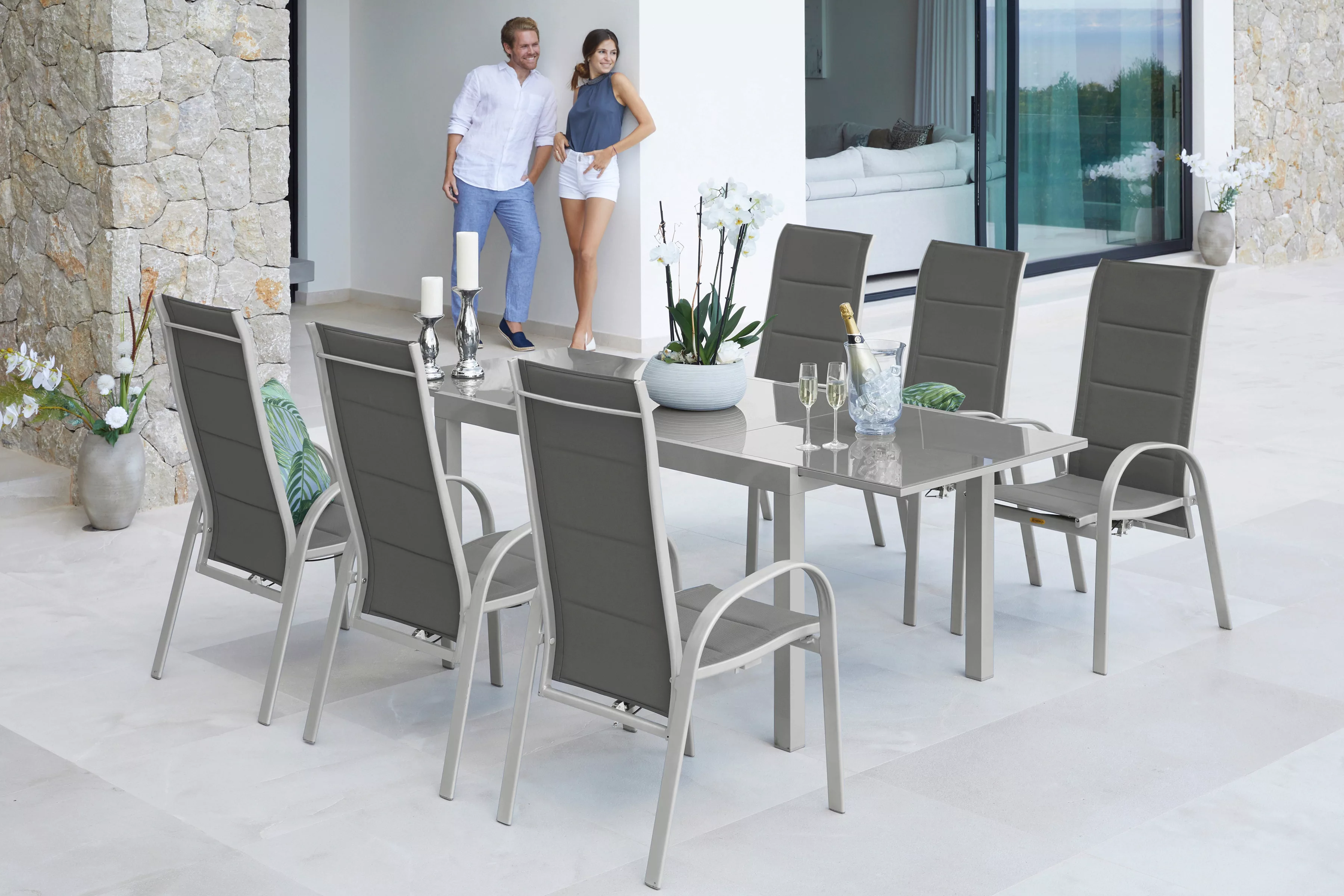 MERXX Garten-Essgruppe "Amalfi Deluxe" günstig online kaufen