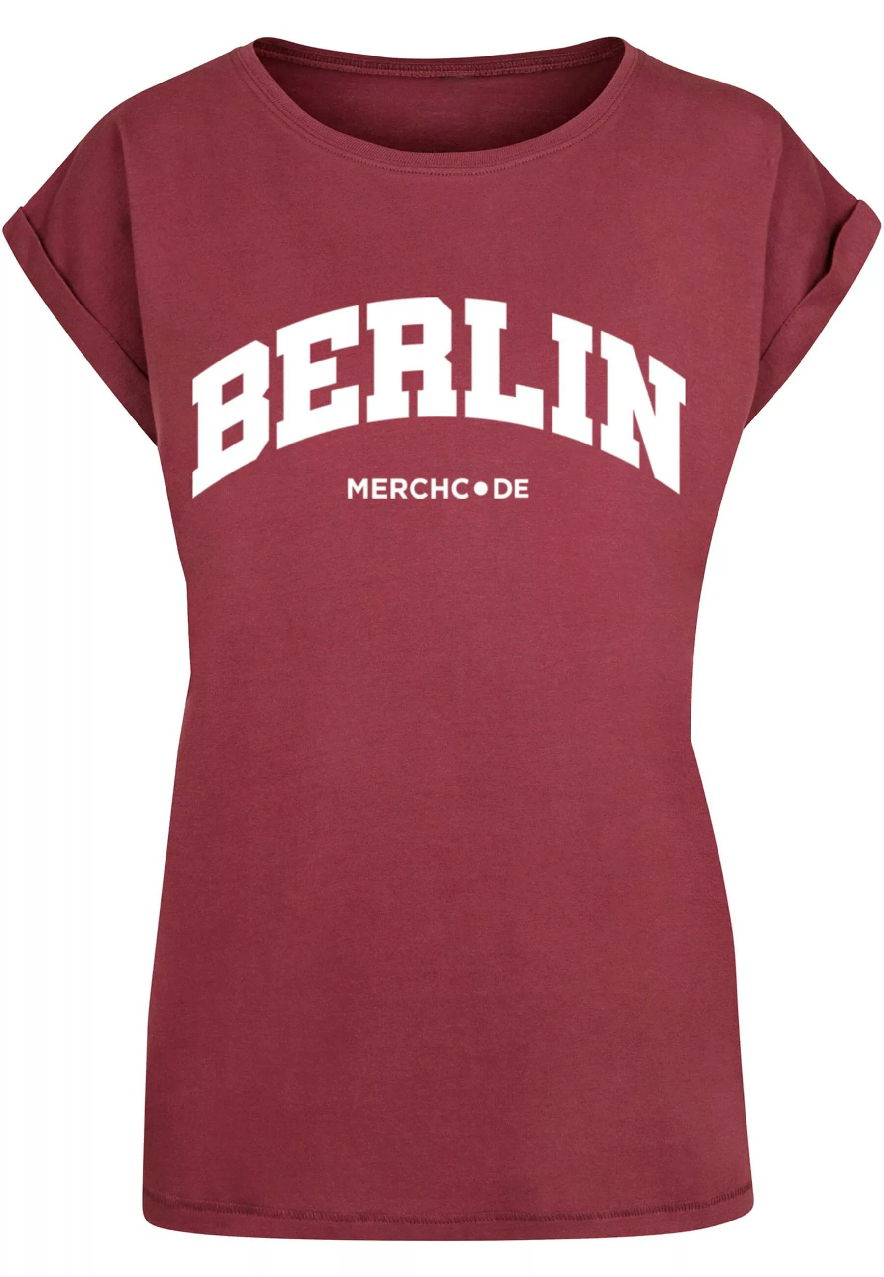 Merchcode T-Shirt "Merchcode Damen Ladies Berlin Wording - T-Shirt" günstig online kaufen