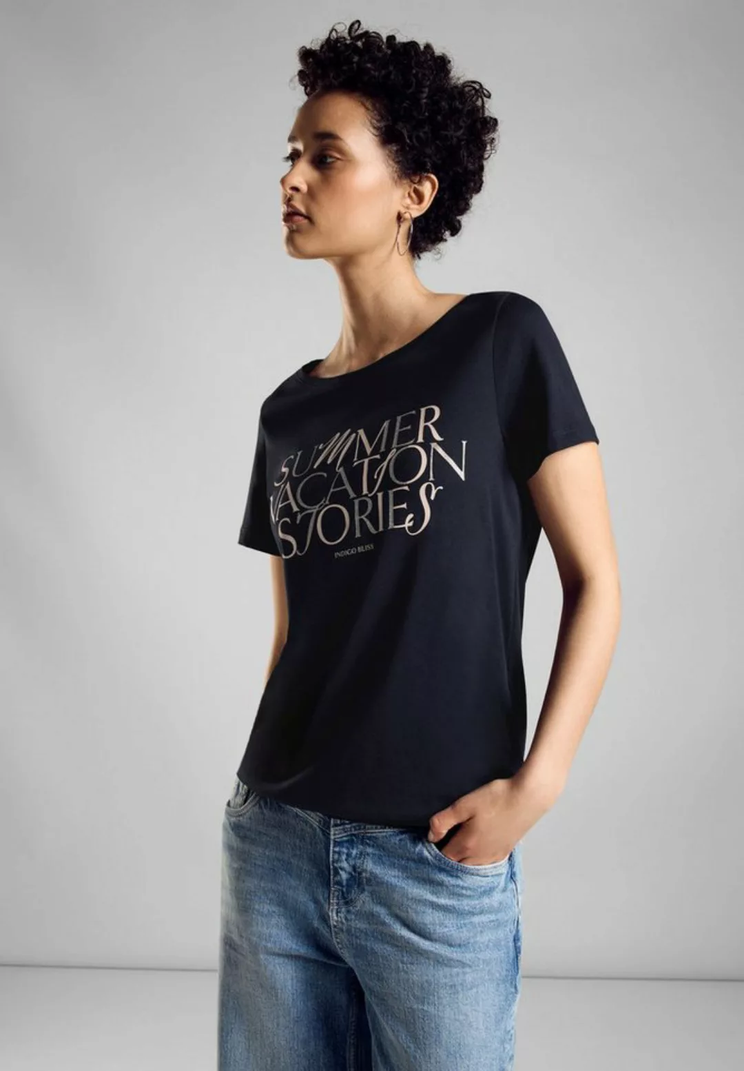 STREET ONE T-Shirt wording print shirt günstig online kaufen