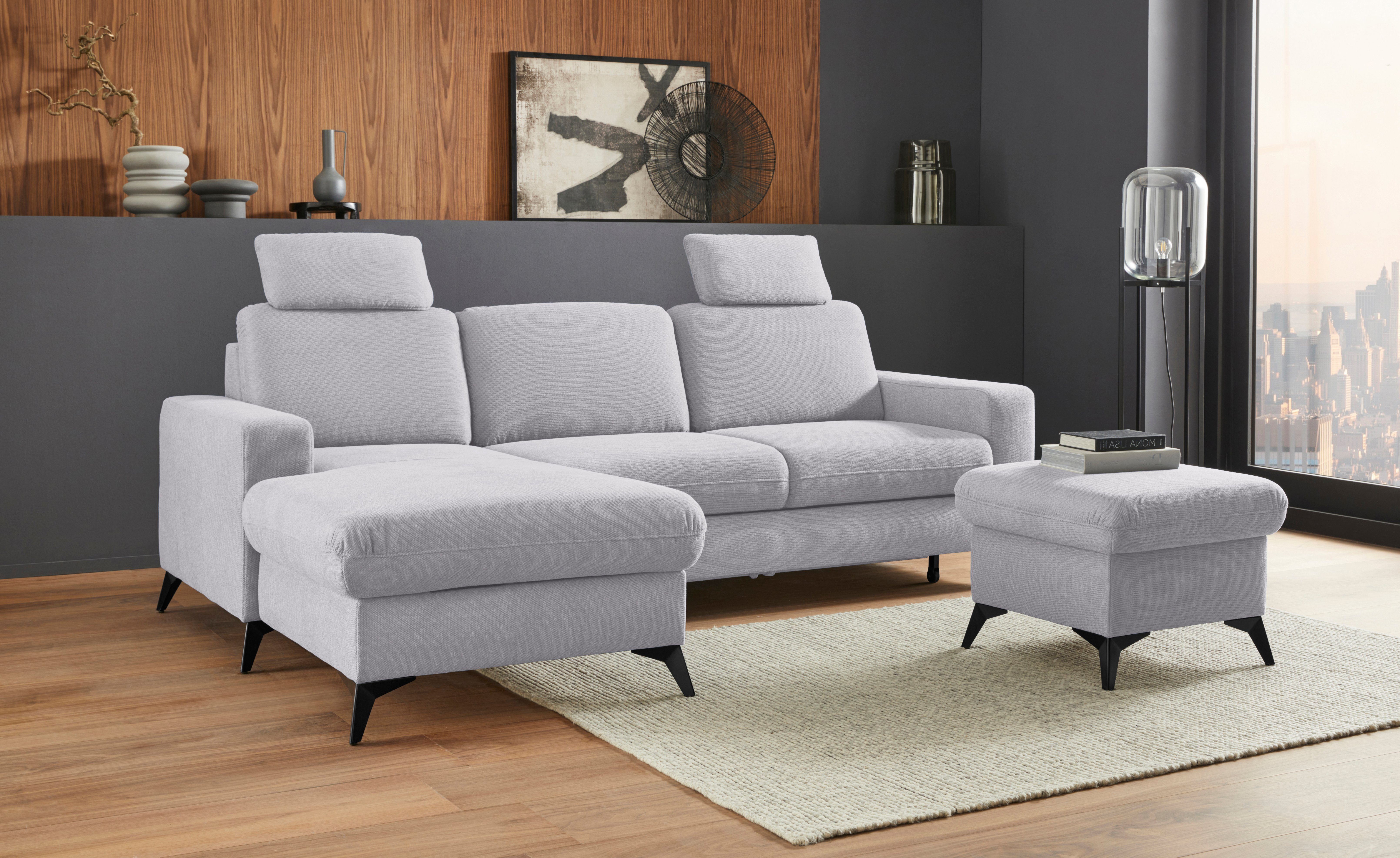 Places of Style Ecksofa "Lolland L-Form", Wahlweise mit Bettfunktion und Be günstig online kaufen