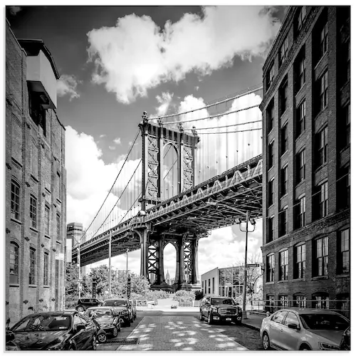 Artland Glasbild "New York City Manhattan Bridge I", Amerika, (1 St.), in v günstig online kaufen