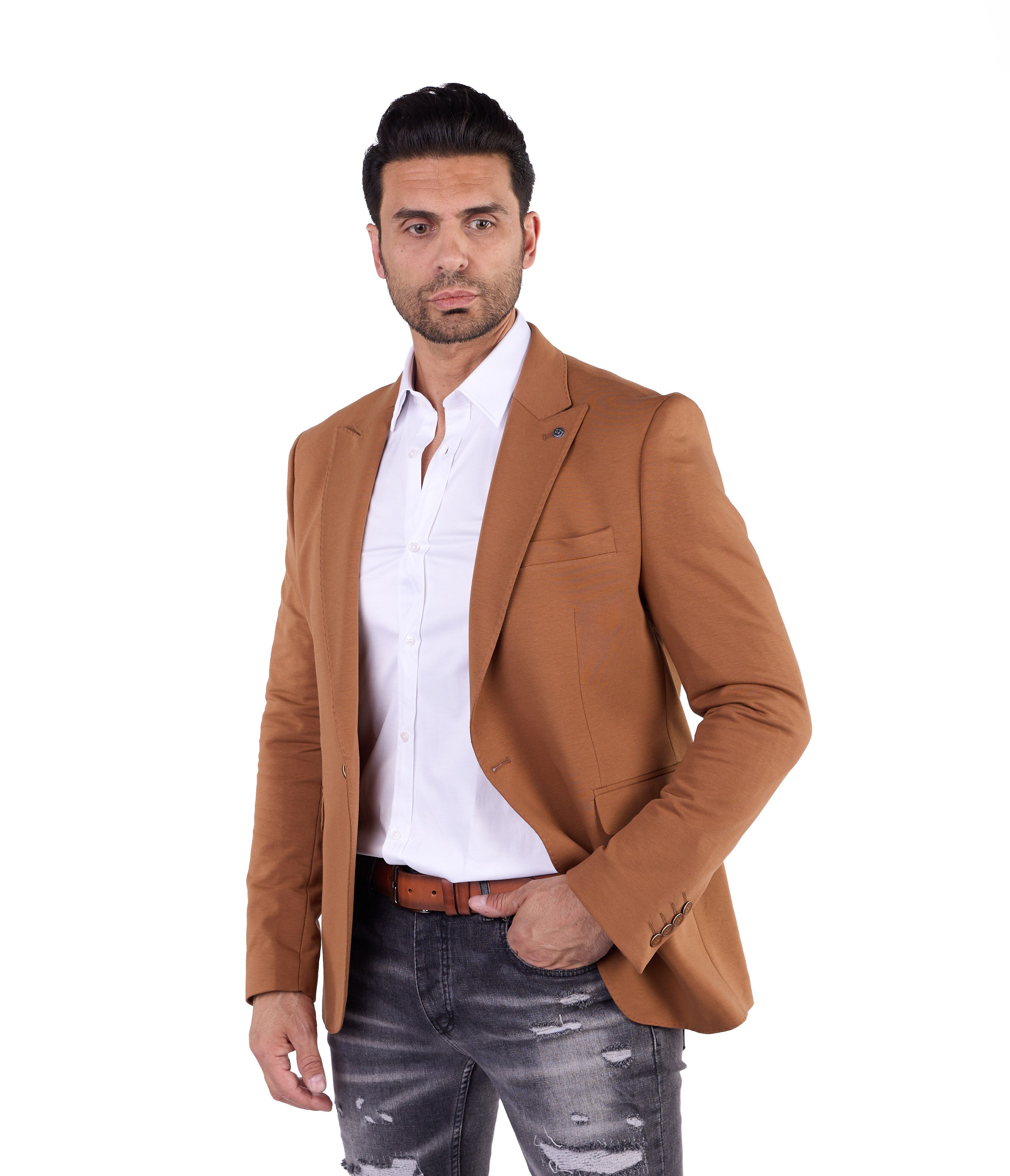 Denim Distriqt Jerseysakko Herren Slim Fit günstig online kaufen