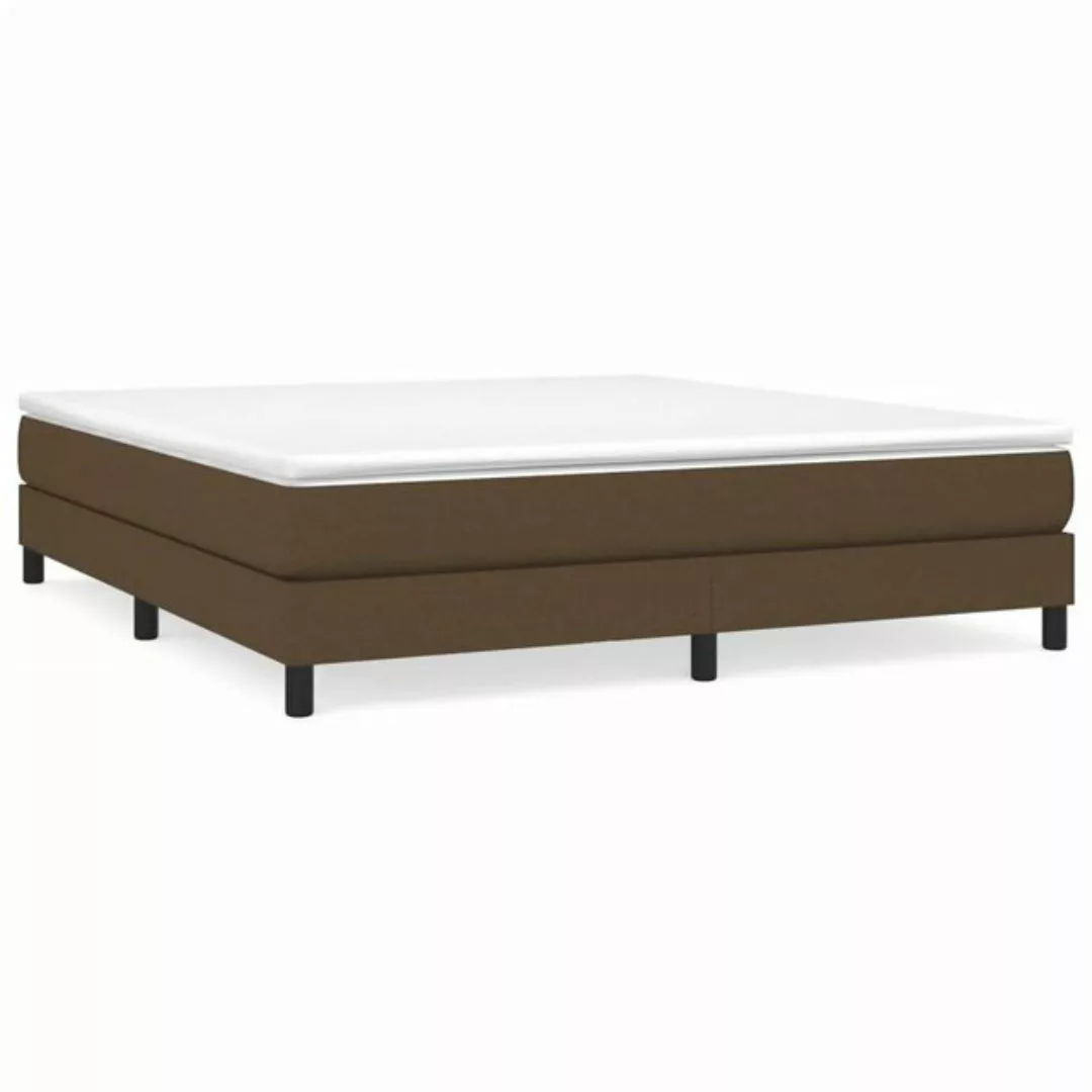 furnicato Bett Bettgestell ohne Matratze Dunkelbraun 160x200 cm Stoff (1-tl günstig online kaufen