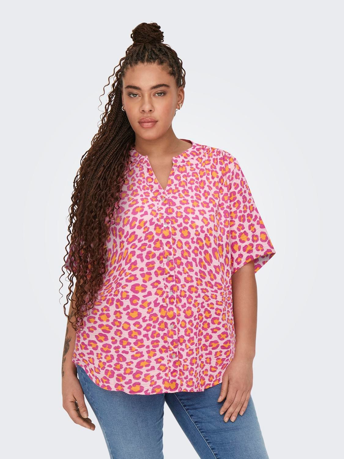 ONLY CARMAKOMA Kurzarmbluse CARTHYRA LIFE S/S günstig online kaufen