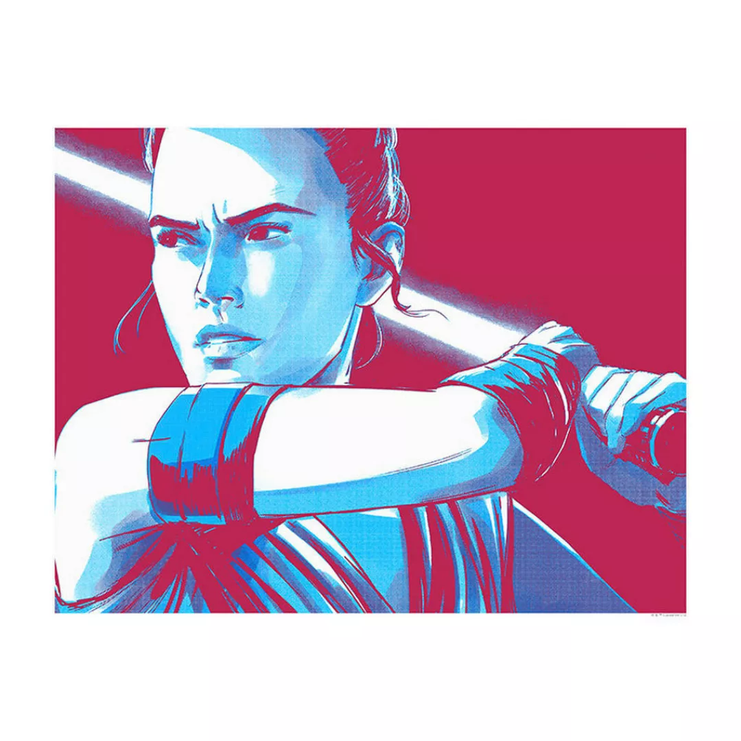 Komar Wandbild Star Wars Faces Rey Star Wars B/L: ca. 50x40 cm günstig online kaufen
