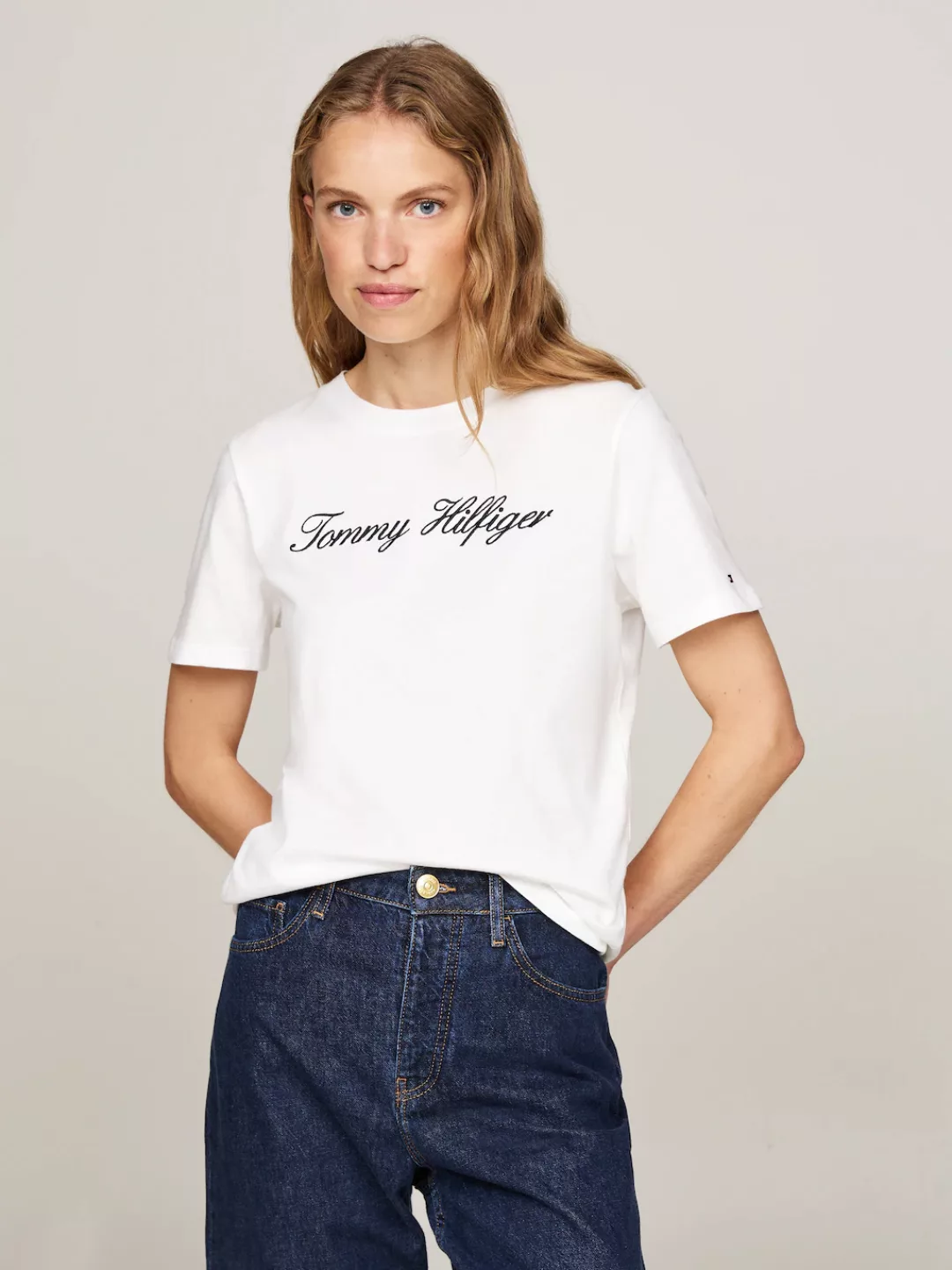 Tommy Hilfiger T-Shirt "NOS SCRIPT REGULAR C-NK SS" günstig online kaufen