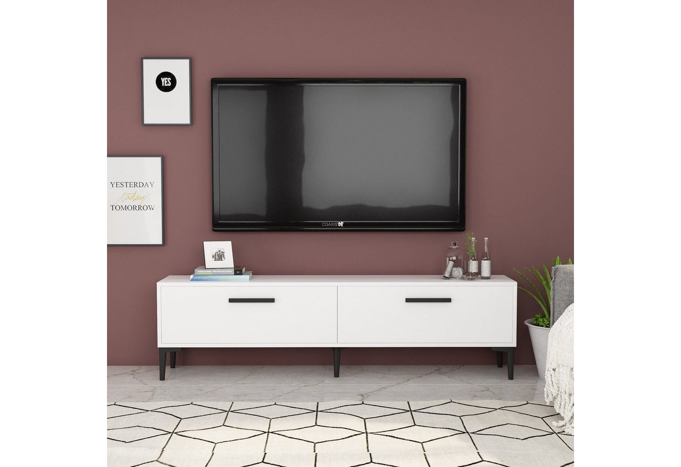 Skye Decor TV-Schrank Schränke, 45x150x29,6 cm, 100% Melaminbeschichtete Pa günstig online kaufen