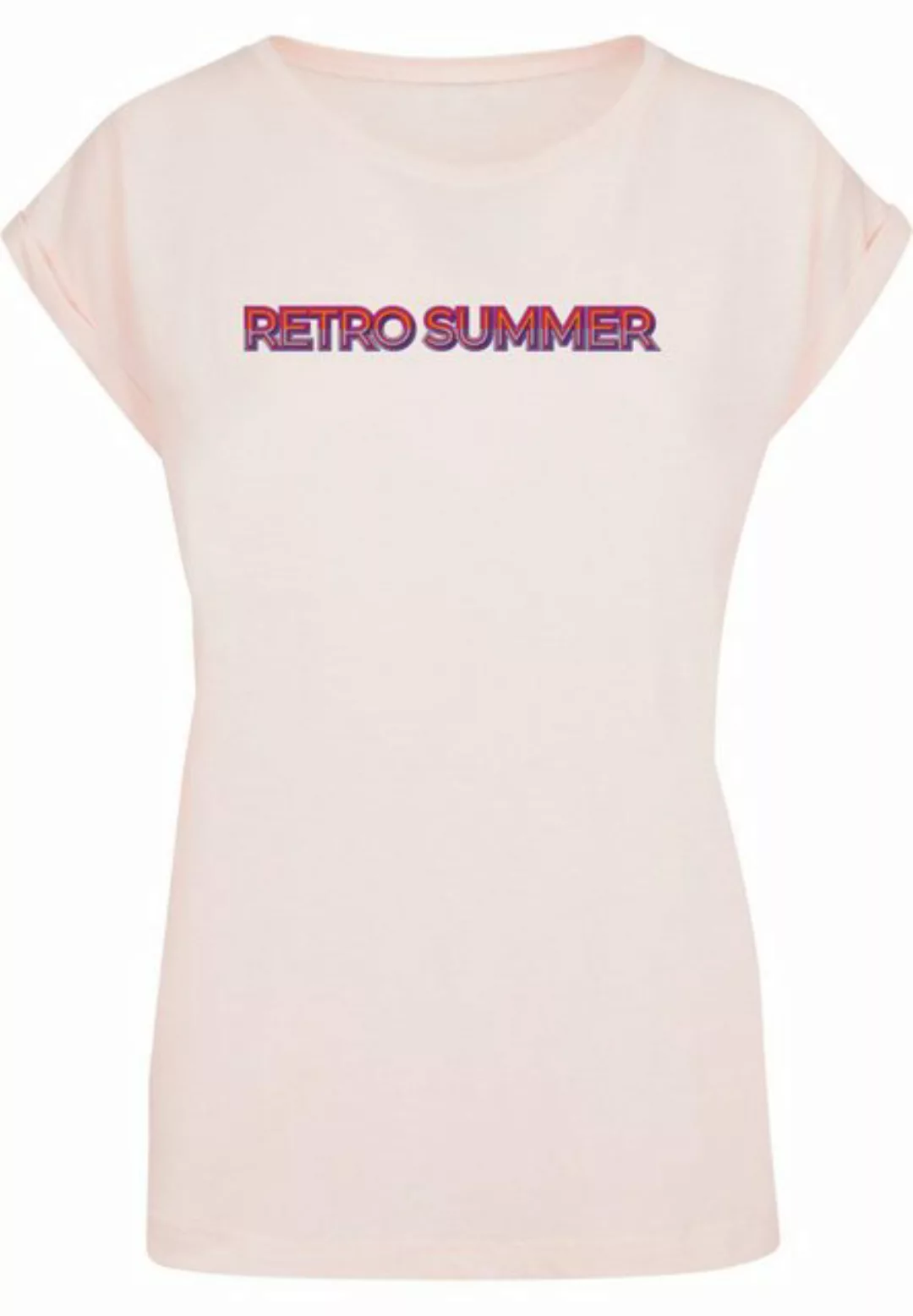 Merchcode T-Shirt Merchcode Damen Ladies Summer - Retro T-Shirt (1-tlg) günstig online kaufen