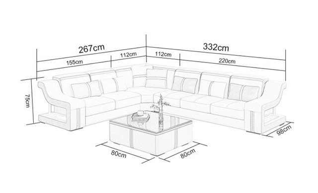 JVmoebel Ecksofa, Made in Europa günstig online kaufen