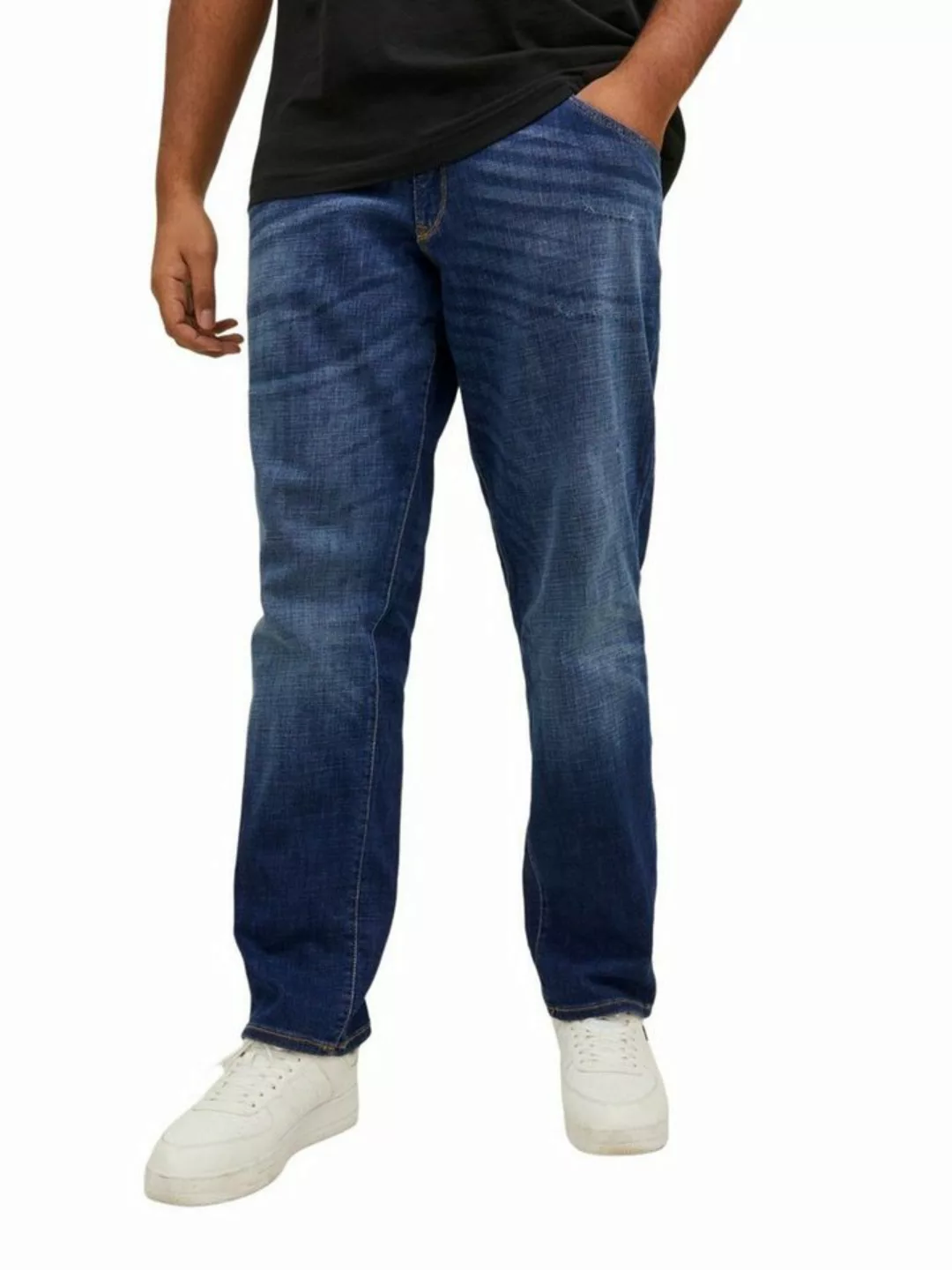 Jack & Jones Herren Jeans JJIGLENN JJFOX GE 348 Plussize - Slim Fit - Blau günstig online kaufen