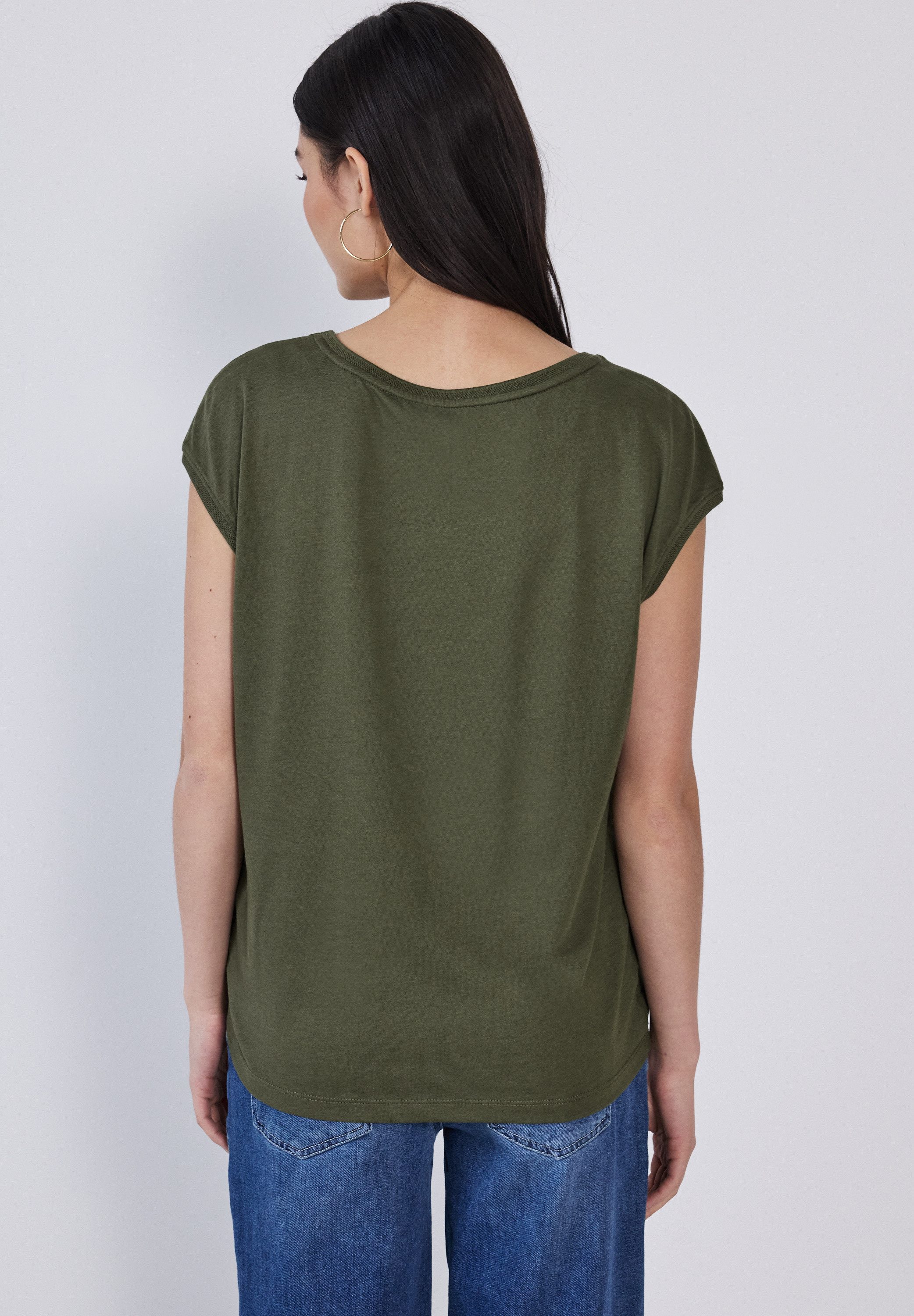 STREET ONE STUDIO T-Shirt, mit U-Boot-Ausschnitt günstig online kaufen