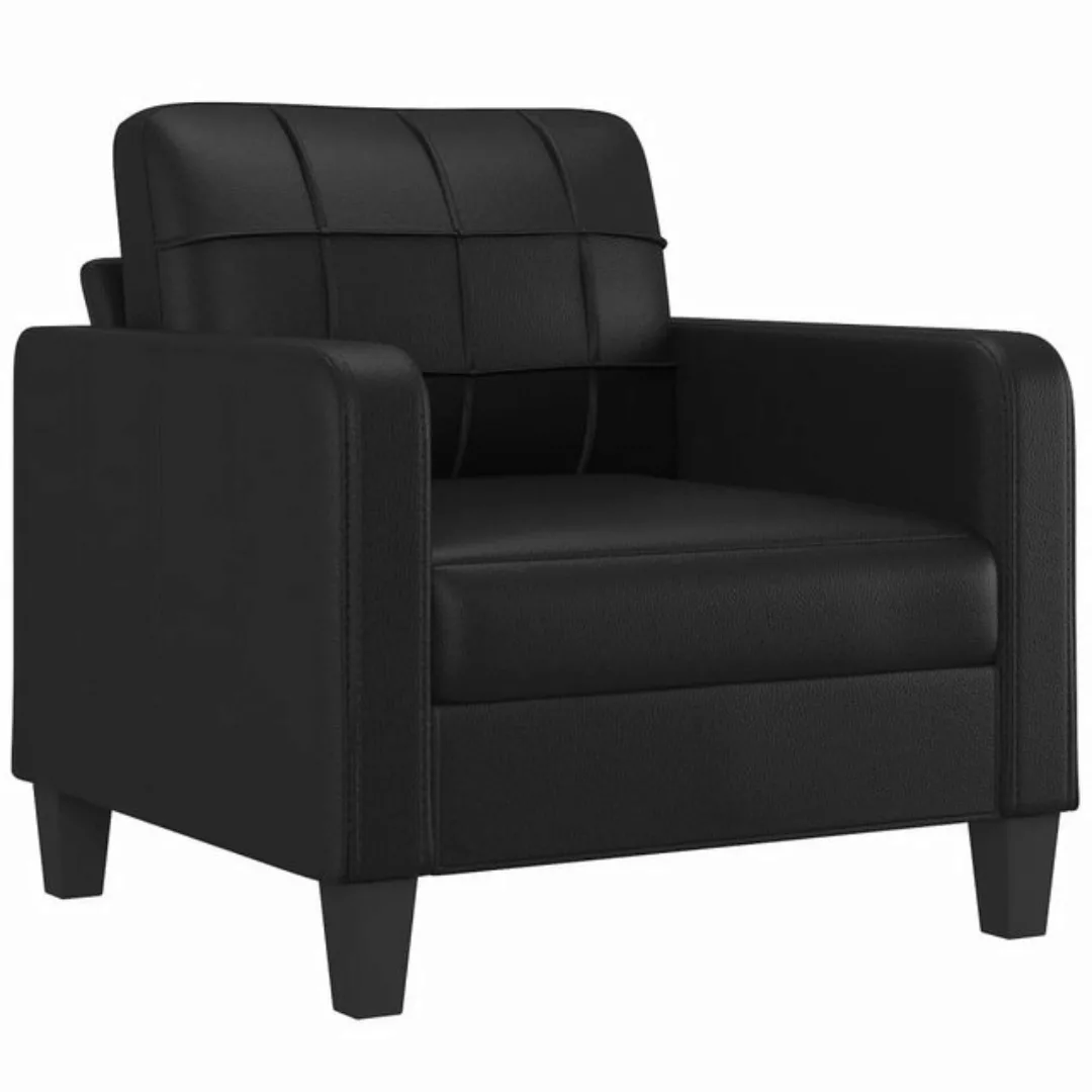 vidaXL Sofa Sessel Schwarz Couch 60 cm Kunstleder günstig online kaufen