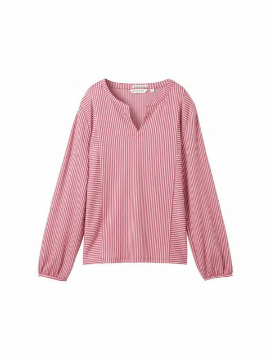 TOM TAILOR Langarmshirt T-shirt blouse vertical stripe günstig online kaufen