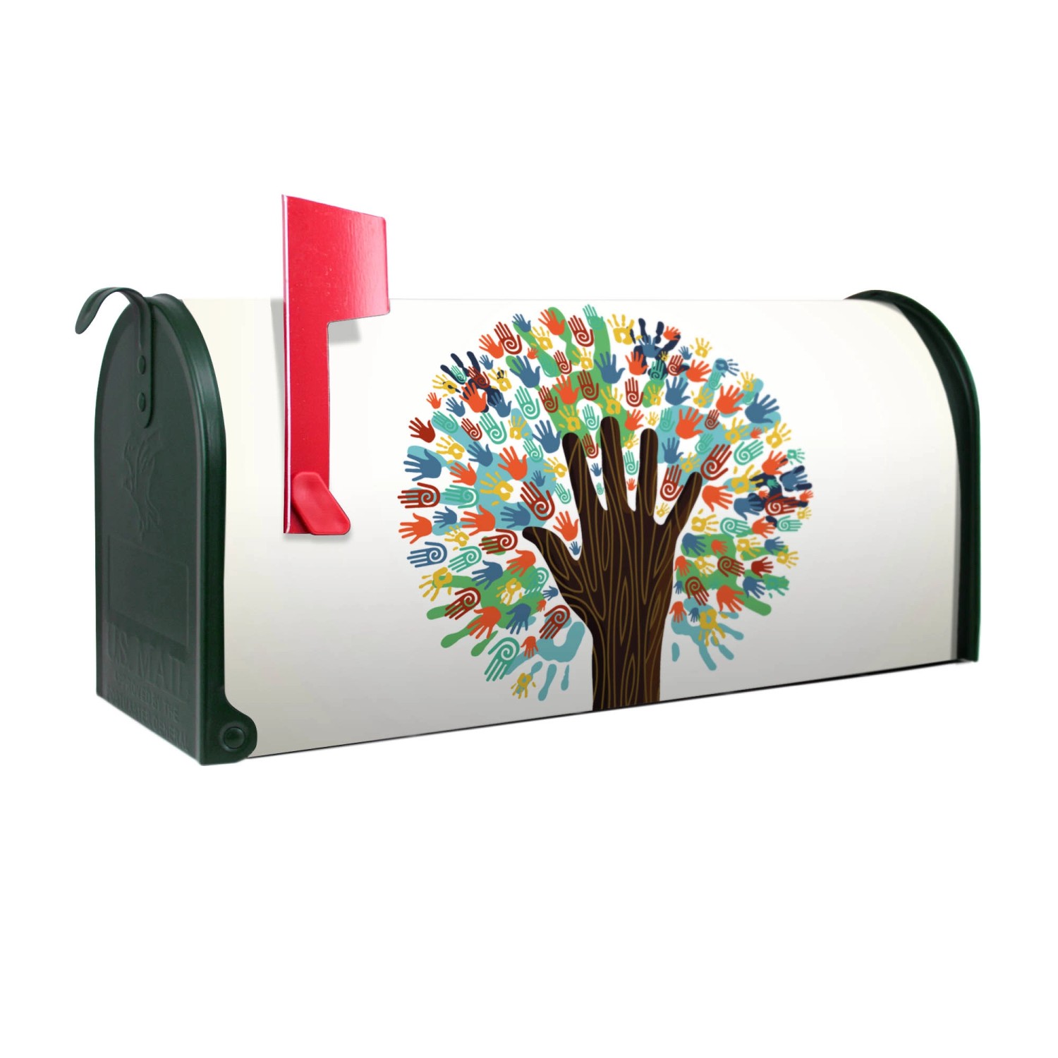 Banjado Amerikanischer Briefkasten Grün 48x22x16cm US Mailbox Letterbox Pos günstig online kaufen