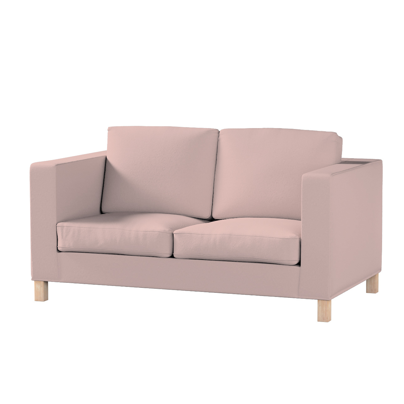 Bezug für Karlanda 2-Sitzer Sofa nicht ausklappbar, kurz, rosa, 60cm x 30cm günstig online kaufen