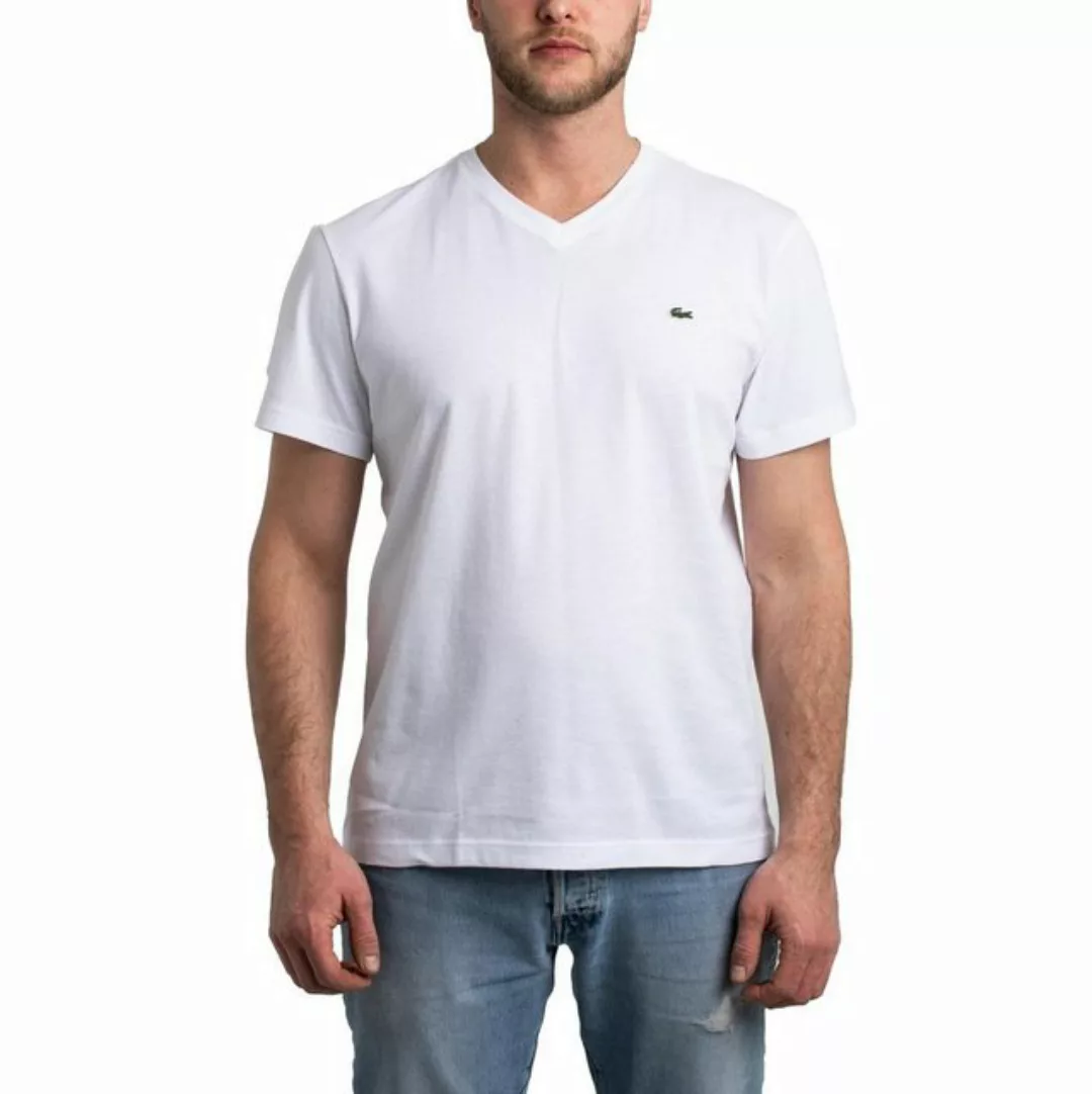 Lacoste V-Shirt (1-tlg) Ikonisches Lacoste-Krokodil auf der Brust für ein s günstig online kaufen