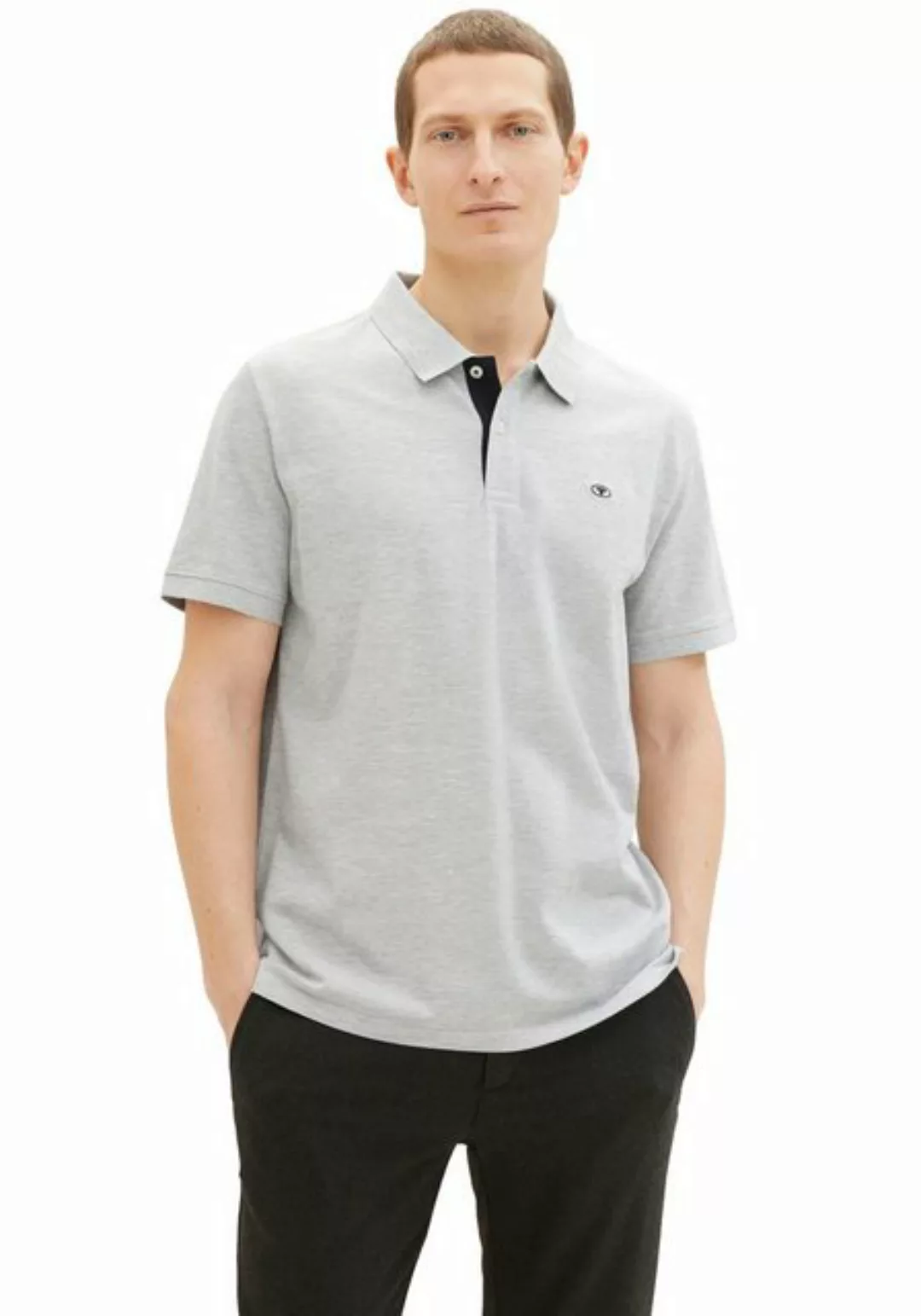 TOM TAILOR Poloshirt mit Knopfleiste und Logo günstig online kaufen