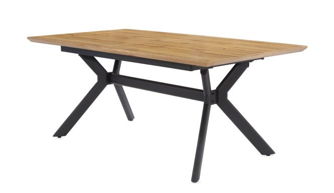 Esstisch ausziehbar 180-260 cm Wildeiche Dekor / Gestell sternförmig Metall günstig online kaufen