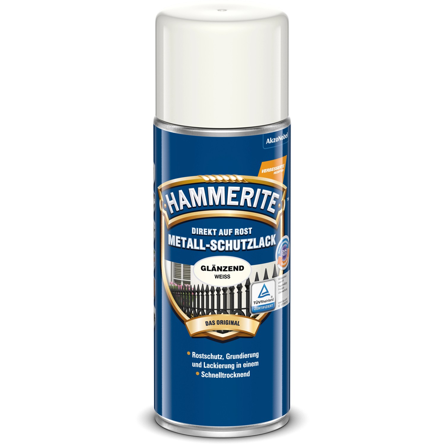 Hammerite Metall-Schutzlack Spray Weiß glänzend 400 ml günstig online kaufen