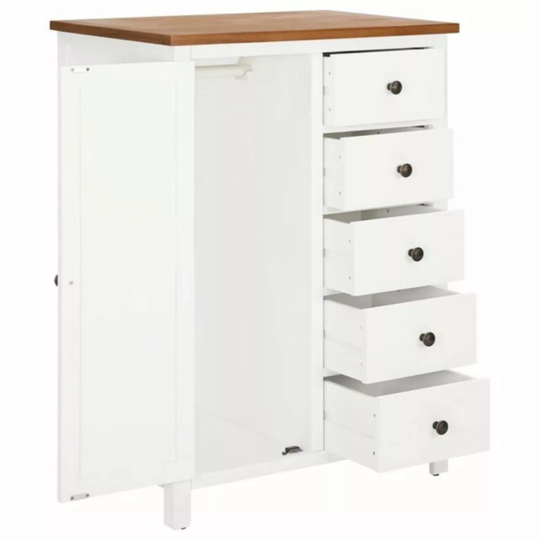 furnicato Kleiderschrank 76x52x105 cm Eiche Massivholz (1-St) günstig online kaufen