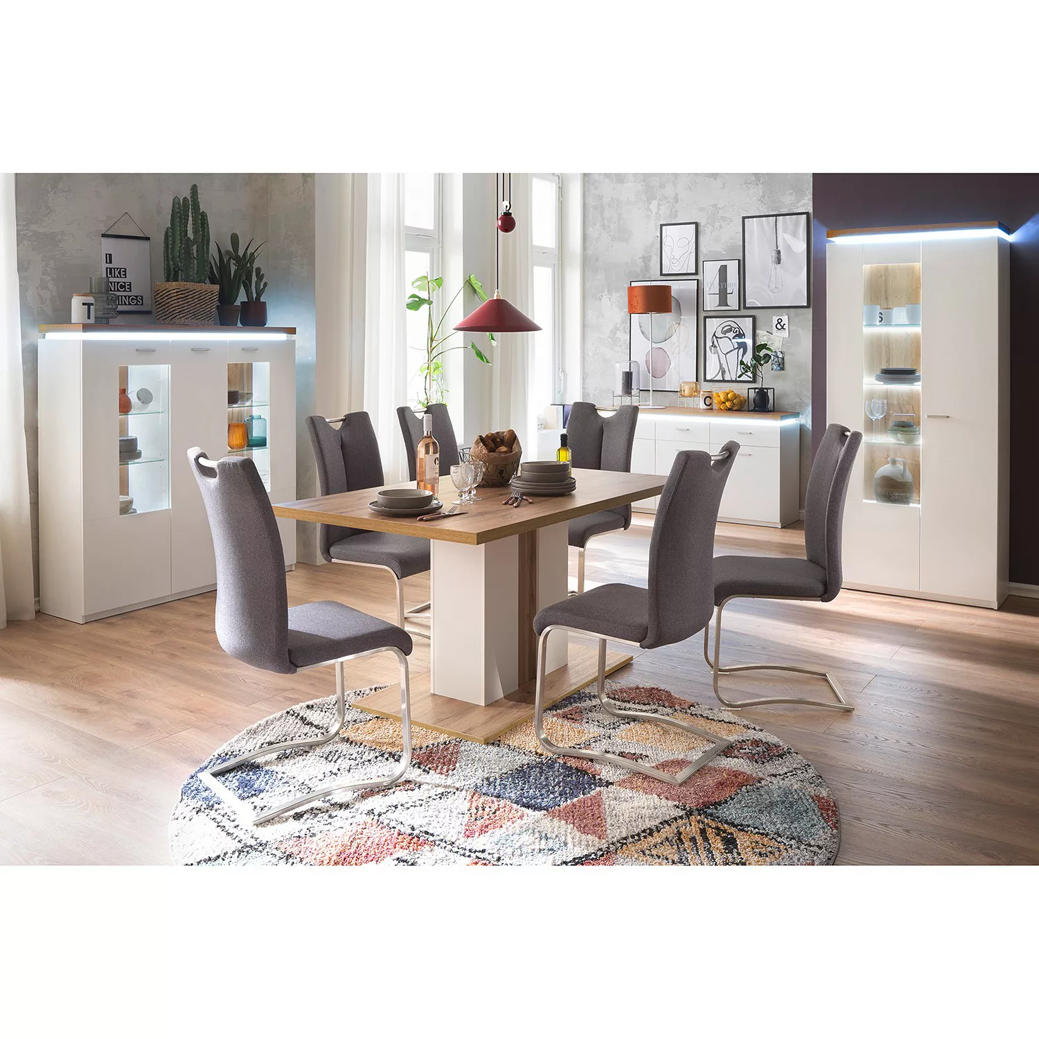 MCA furniture Vitrine 88 x 198 x 38 cm (B/H/T) günstig online kaufen