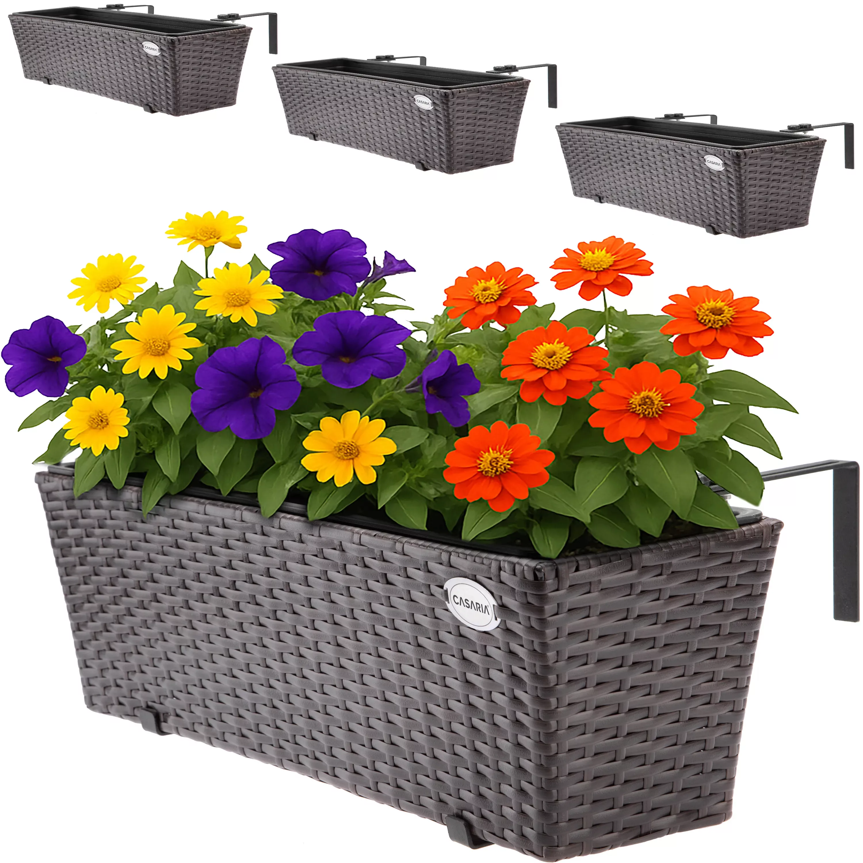 Casaria Blumenkasten, 4er Set 11 Liter günstig online kaufen