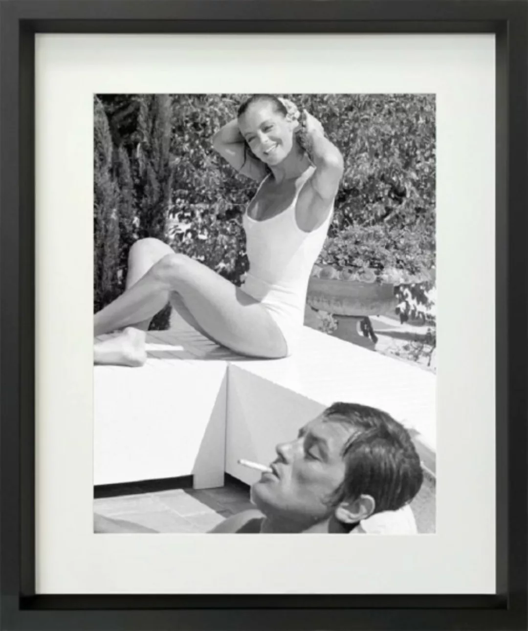 Foto im Bilderrahmen Prestige - La Piscine 50*60 cm weiß günstig online kaufen