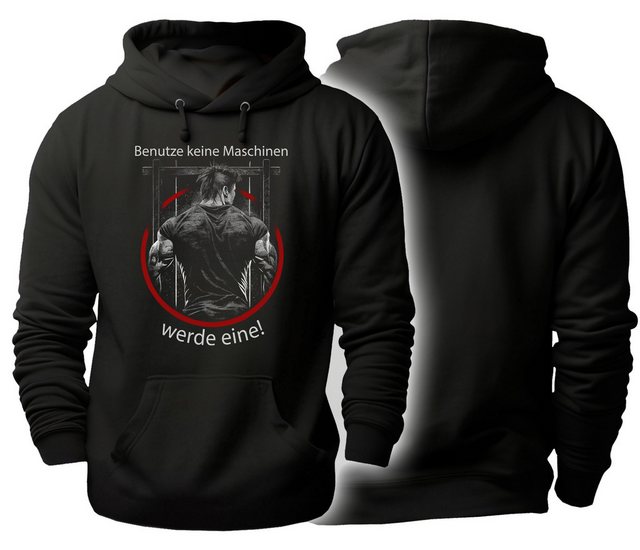 MyDesign24 Hoodie Herren Kapuzen Sweatshirt - Bodybuilding print werde eine günstig online kaufen