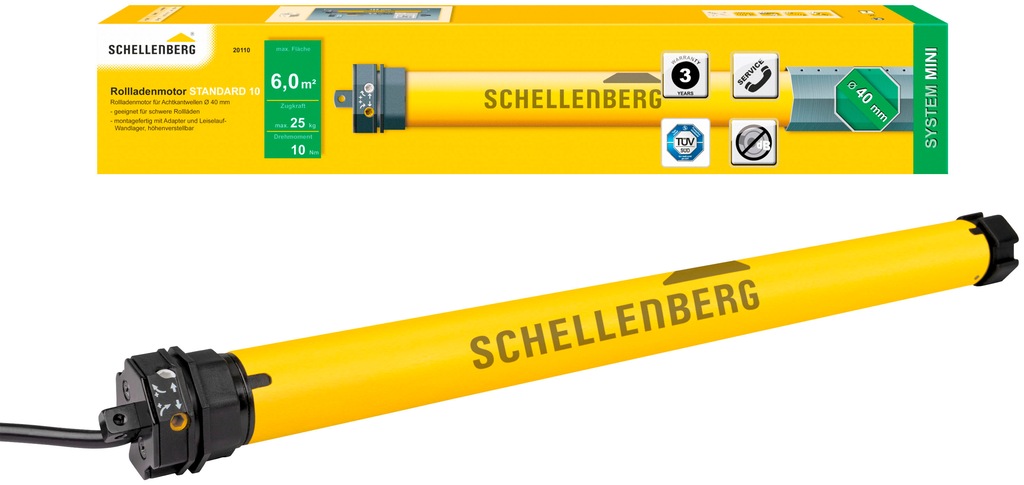 SCHELLENBERG Rollladenmotor »Standard, Rohrmotor mit mechanischer Endlagene günstig online kaufen