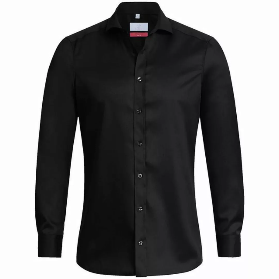 GREIFF Langarmhemd Greiff Corporate Hemd PREMIUM Herren OEKO TEX® Schwarz günstig online kaufen