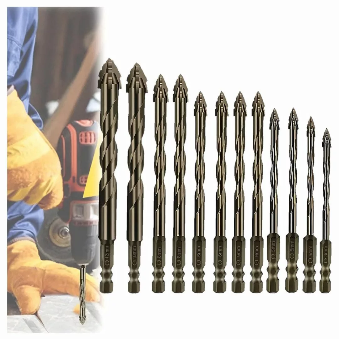 QUBEBU Bohrersatz 12Stk 3-12 mm Exzenterbohrer günstig online kaufen