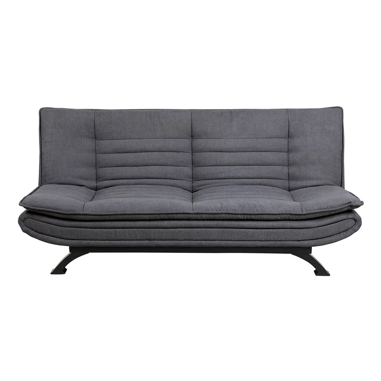 ebuy24 Schlafsofa Fanny Schlafsofa dunkelgrau, Metall schwarz. günstig online kaufen