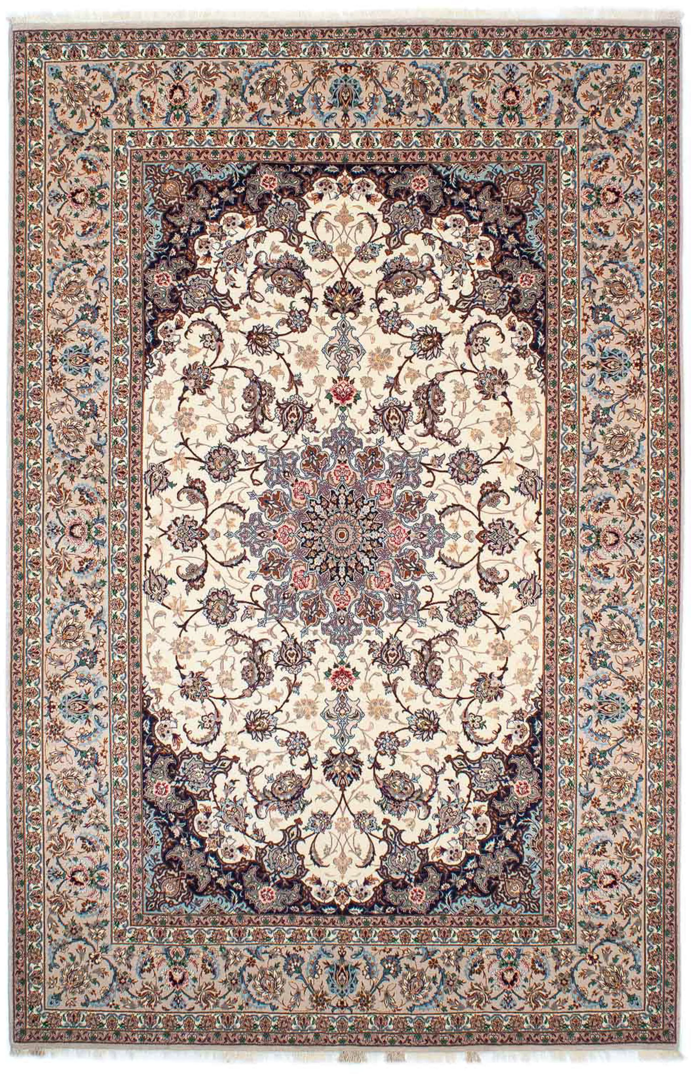 morgenland Orientteppich »Perser - Isfahan - Premium - 242 x 155 cm - beige günstig online kaufen