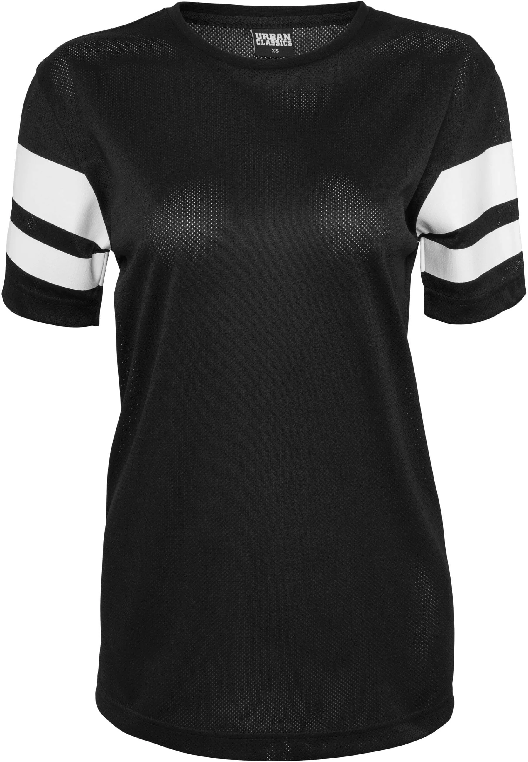 URBAN CLASSICS T-Shirt "Urban Classics Damen Ladies Stripe Mesh Tee" günstig online kaufen