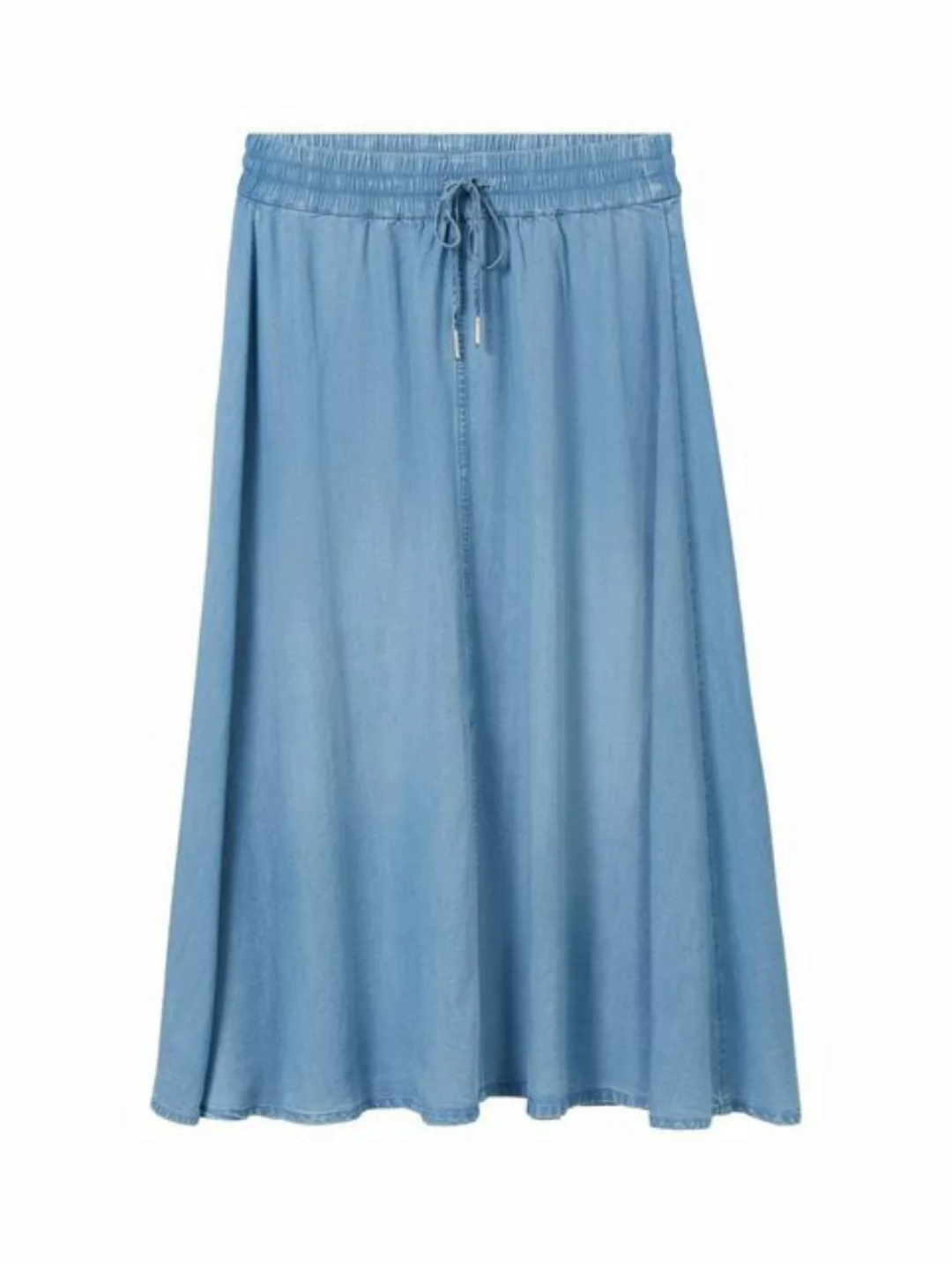 TOM TAILOR Sommerrock skirt denim look, Clean Mid Stone Blue Denim günstig online kaufen