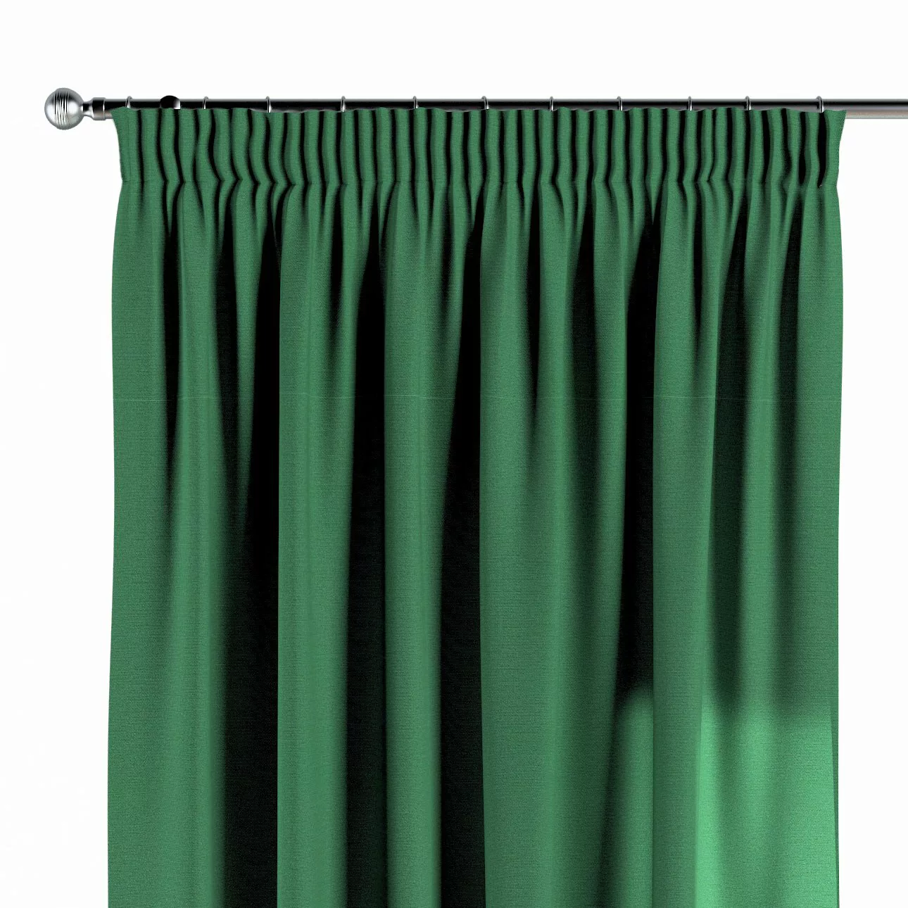 Vorhang mit Kräuselband, grün, Loneta (133-18) günstig online kaufen