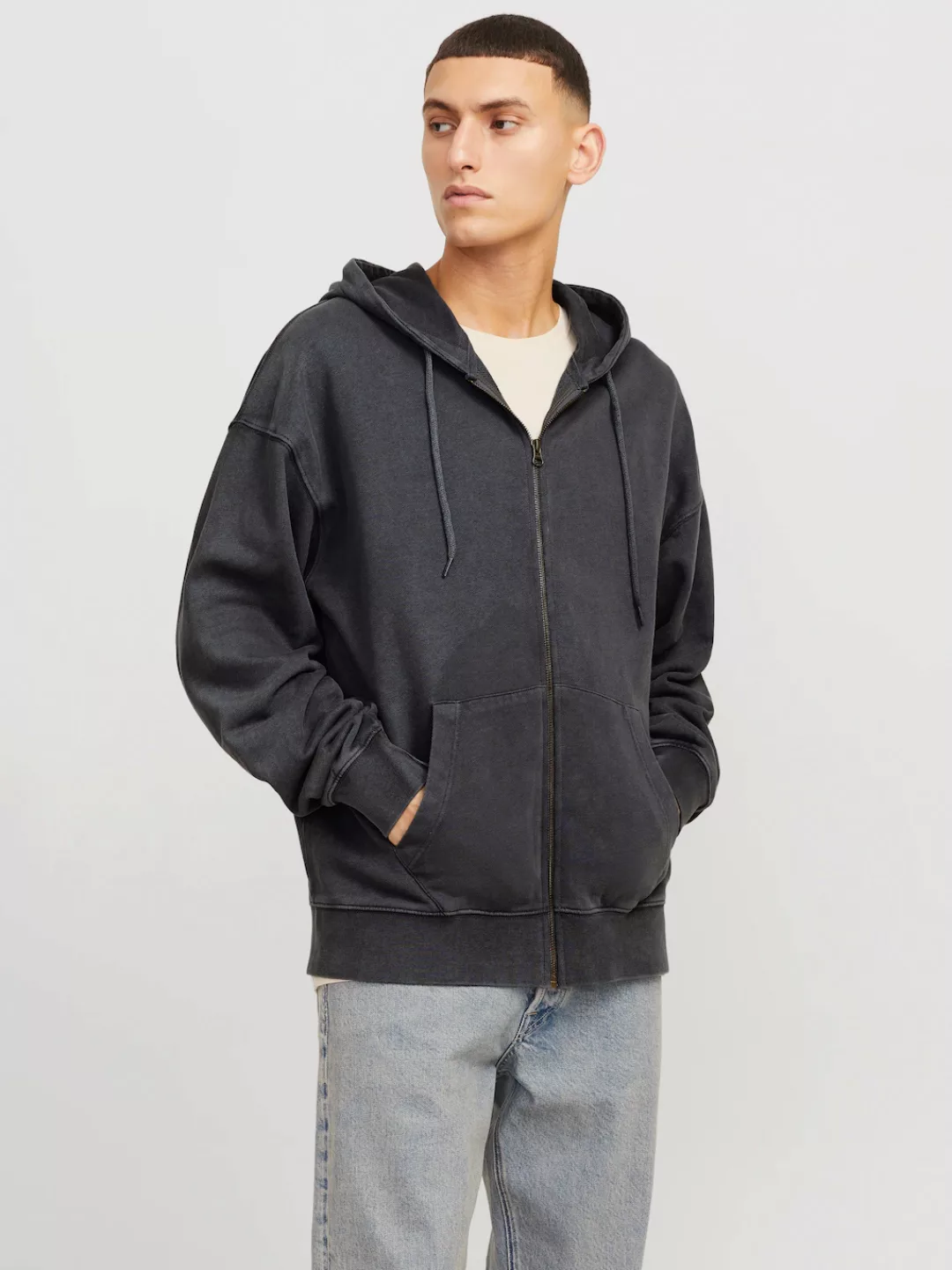 Jack & Jones Kapuzensweatjacke "JJECHARGE FADED SWEAT ZIP HOOD NOOS", mit K günstig online kaufen