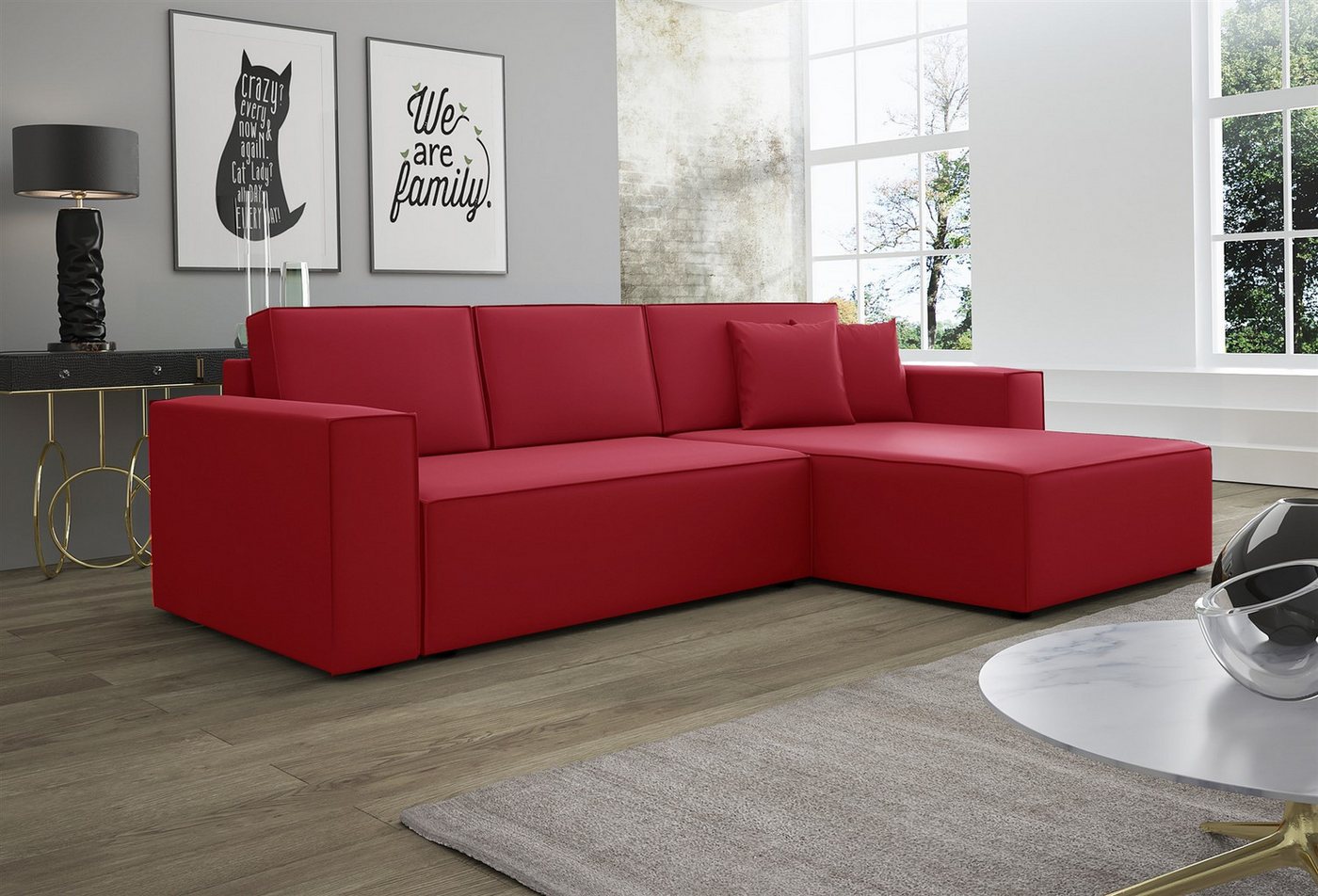 Fun Möbel Ecksofa Schlafsofa Sofa CONOR PREMIUM Stoff oder Kunstleder, inkl günstig online kaufen