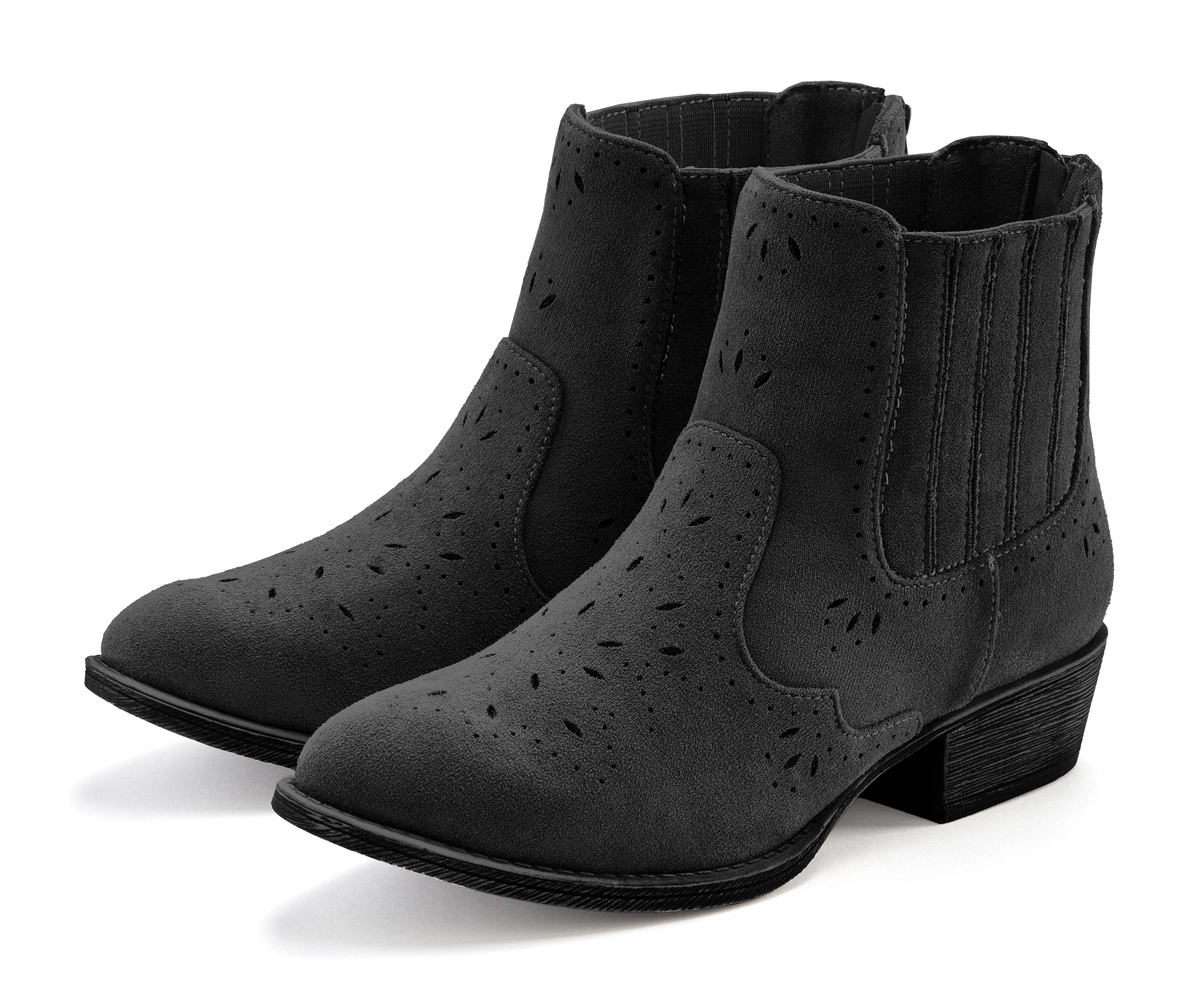 LASCANA Stiefelette, mit Cut-Outs, Stiefel VEGAN günstig online kaufen