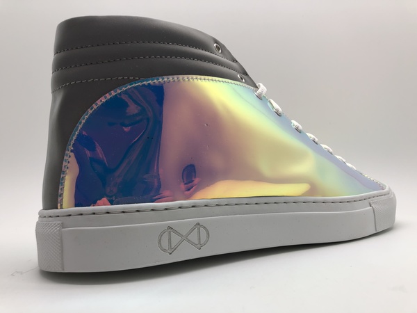 Hoher Sneaker Aus Recyclebarer Regenbogenfolie "Nat-2 Sleek Vanish" günstig online kaufen