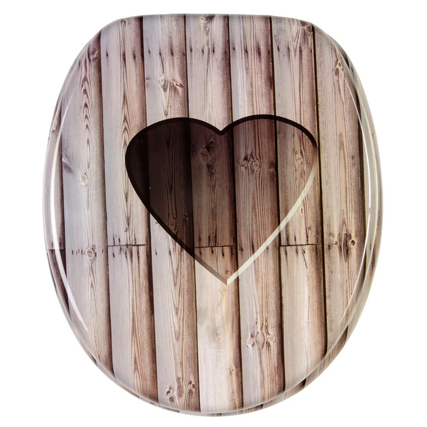 Sanilo WC Sitz mit Absenkautomatik Wooden Heart, hochwertiger und stabiler günstig online kaufen