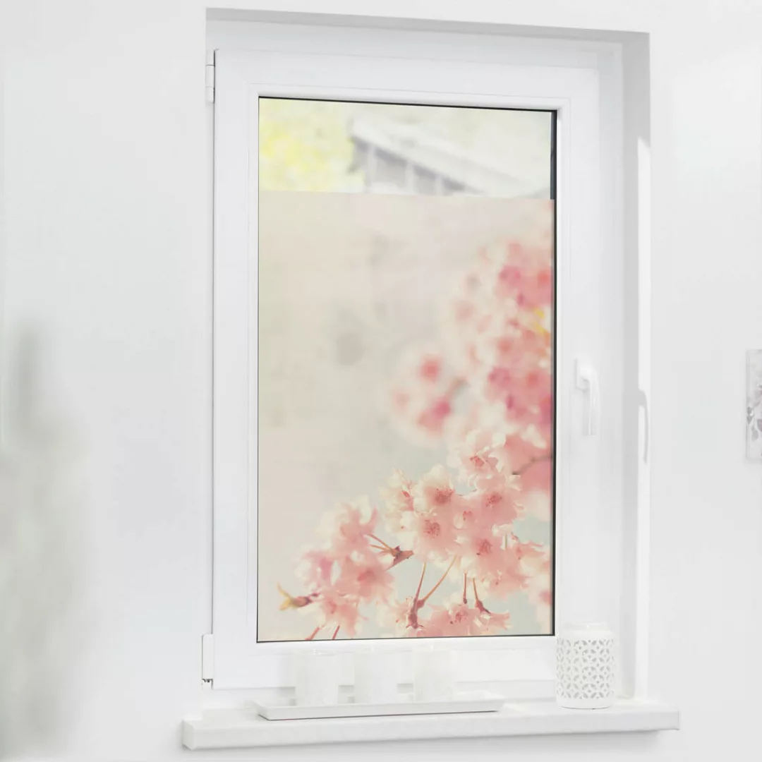 LICHTBLICK Fensterfolie Kirschblüte orange B/L: ca. 50x50 cm günstig online kaufen