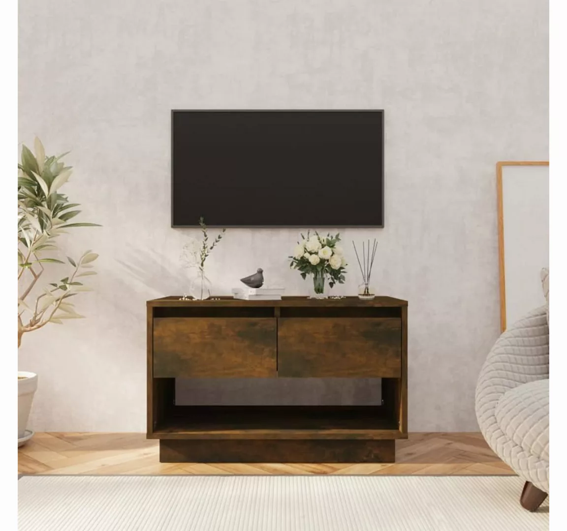 furnicato TV-Schrank Räuchereiche 70x41x44 cm Holzwerkstoff günstig online kaufen